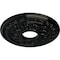Ekena Millwork Baltimore Ceiling Medallion (Canopies up to 5 1/2"), 15 3/8"OD x 4 1/4"ID x 1 1/2"P, Black Pearl CM15BABPS - alternate 4